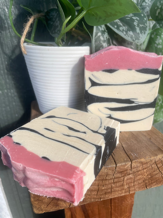 “Cow tipping” goat’s milk soap