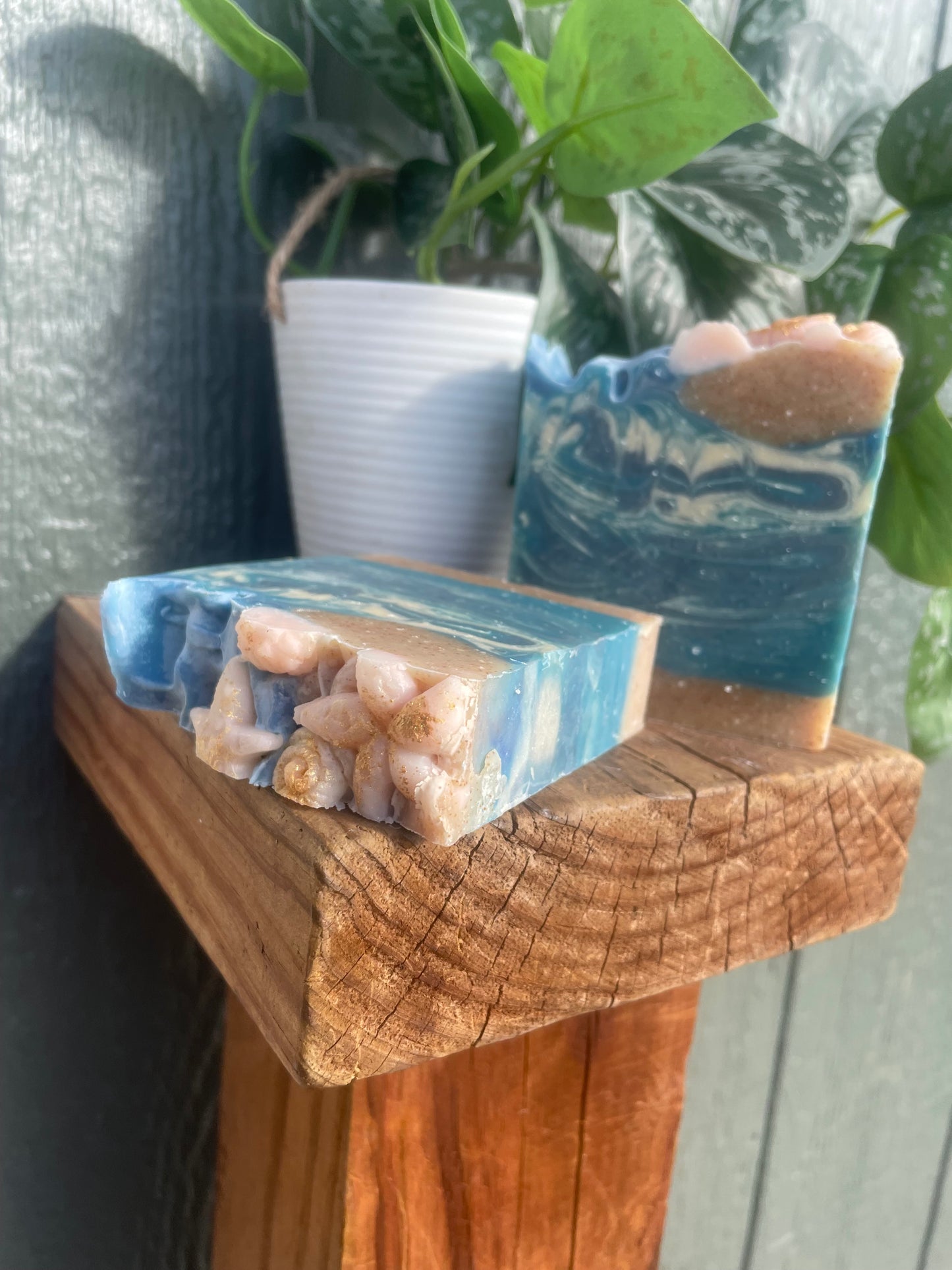 Sea salt, goats milk soap