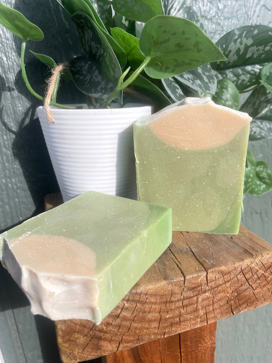 Spearmint eucalyptus goats milk soap