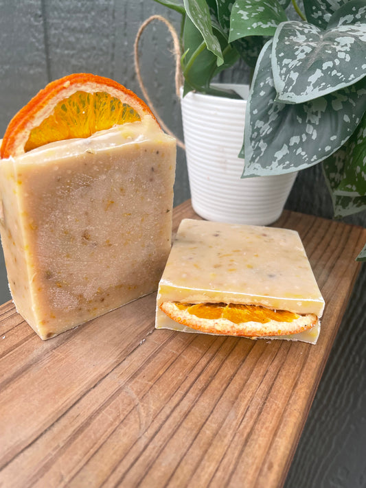 Sweet orange, natural goat’s milk soap