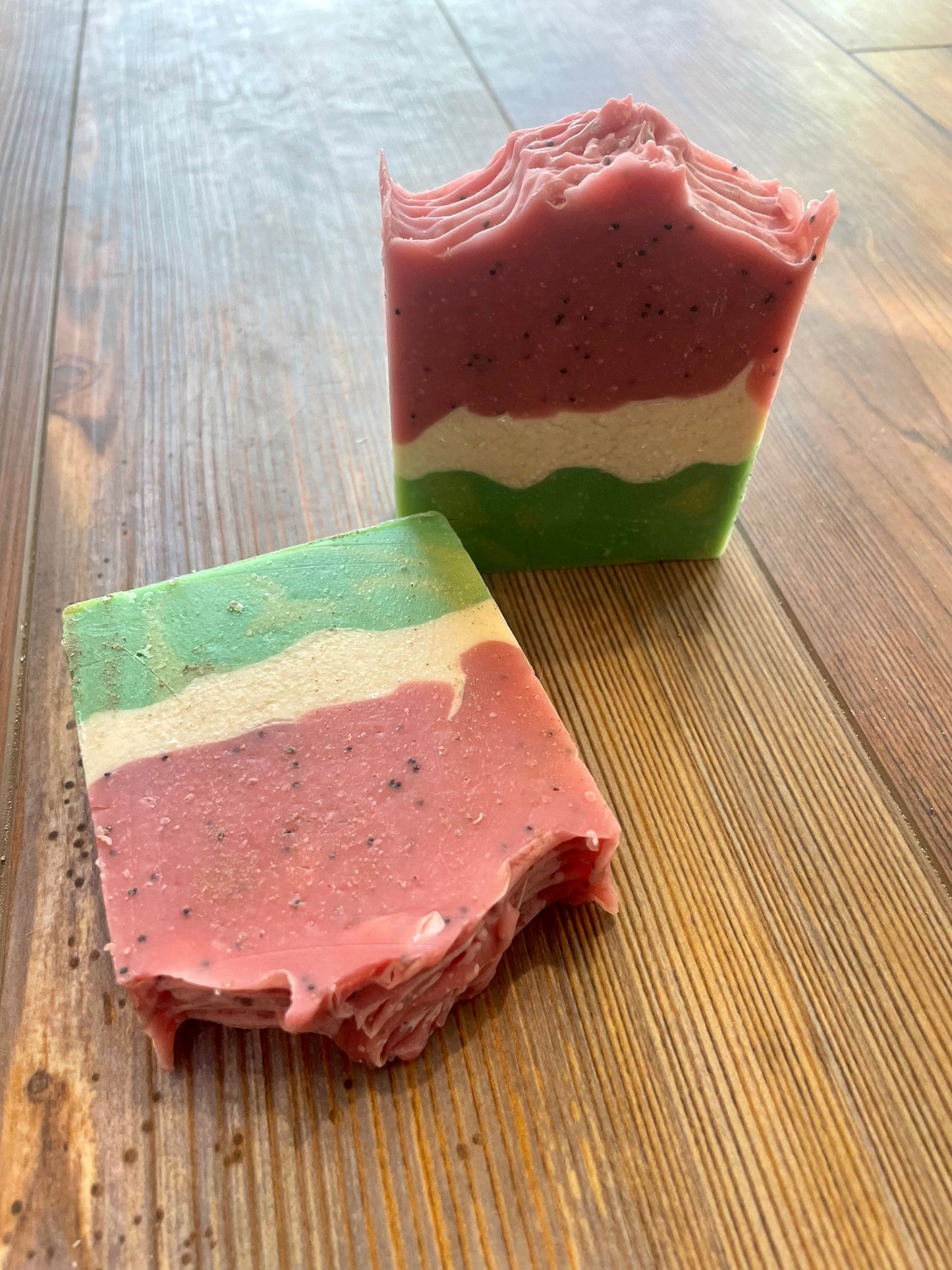 Watermelon sugar goat’s milk soap